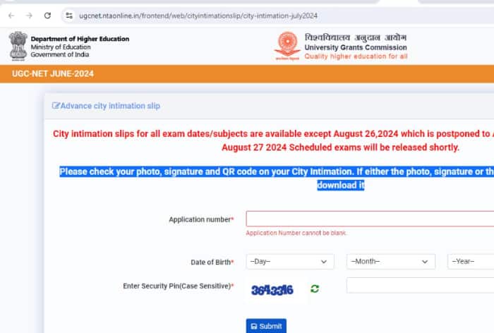 UGC NET Admit Card 2024 to Release Soon; Exam City Slip Out