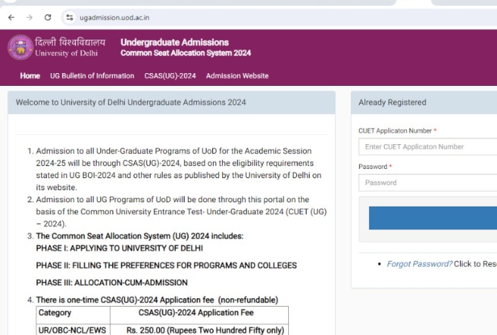 Delhi University UG CSAS Second Seat Allocation Today; Check Last Date to Apply Fee