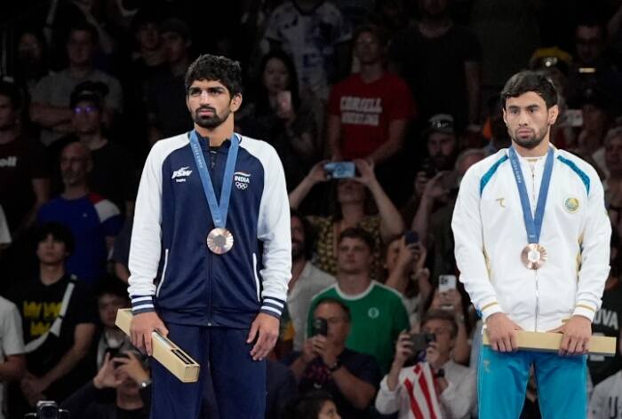 Aman Sehrawat, Aman Sehrawat wins Olympic bronze, Aman Sehrawat at Paris Olympics 2024, Aman Sehrawat win Olympic bronze, Aman Sehrawat wrestling, PM Modi on Aman Sehrawat, Jay Shah on Aman Sehrawat, Bajrang Punia on Aman Sehrawat,