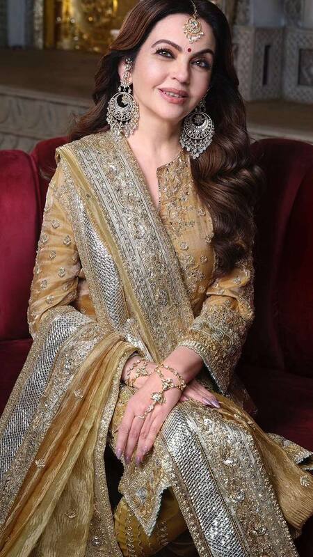 nita ambani dress designer Nita Ambani's 10 Timeless Designer Suits For Rakhi 2024