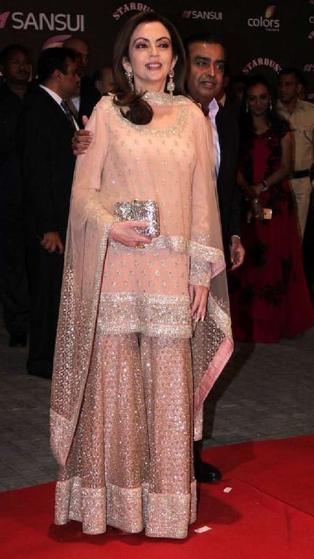 nita ambani dress designer The Groom's Golden Mother