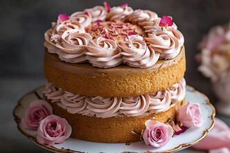 Make Lip-Smacking Rose Milk Cake In 6 Simple Steps