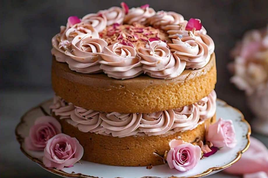 Make Lip-Smacking Rose Milk Cake In 6 Simple Steps
