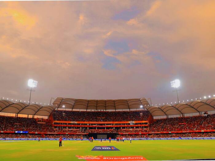 Rajiv Gandhi International Cricket Stadium in Hyderabad  Telangana