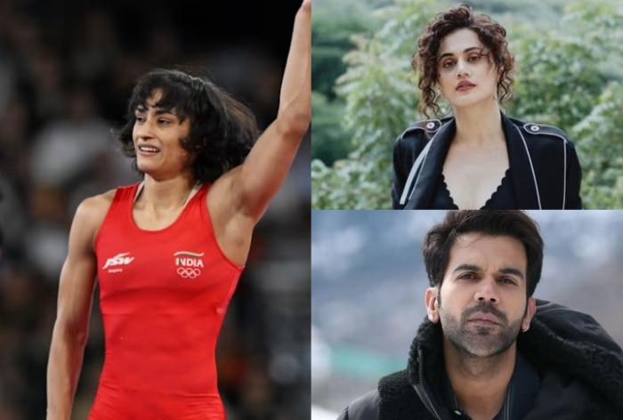 Paris Olympics 2024: Taapsee Pannu, Rajkummar Rao And Other Celebs Congratulate Wrestler Vinesh Phogat For Historic Win