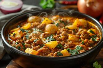 10 Easy Steps To Make Delicious Aloo Keema At Home