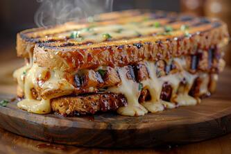 Make Mouthwatering BBQ Chicken Grilled Cheese In Just 5 Steps