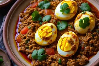 Learn to Cook Egg Keema Masala In 7 Easy Steps