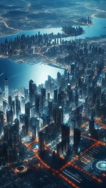 How Mumbai City's Beautiful Landscape Will Look At Night After 100 Years - AI Photos