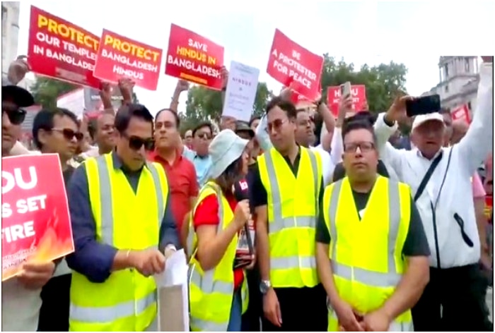 Protest Outside UK Parliament Over Violence Against Hindus