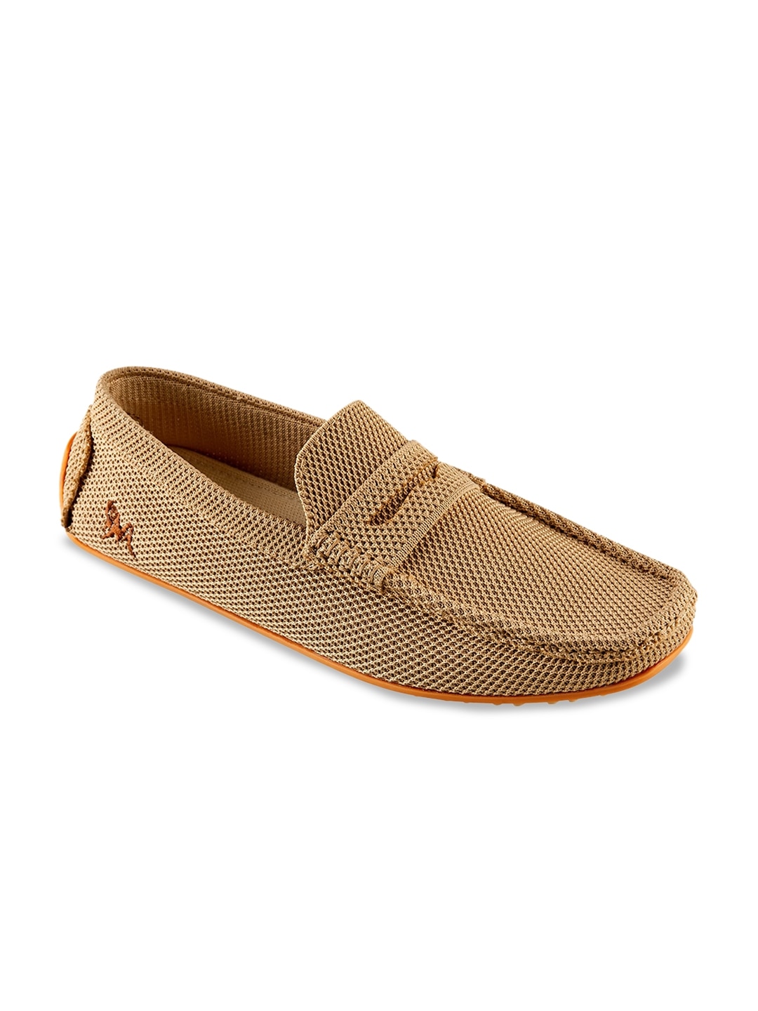 Neemans Mustard Solid Loafers