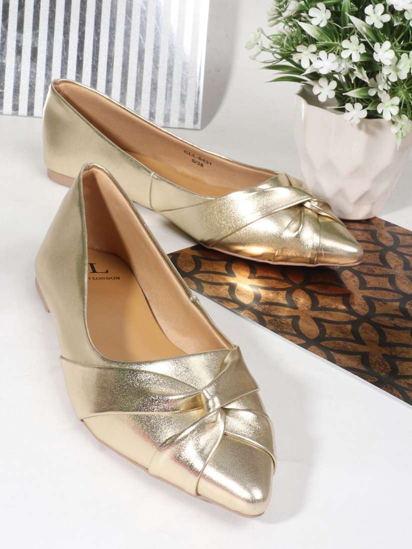 Carlton London Women Party Ballerinas with Bows Flats