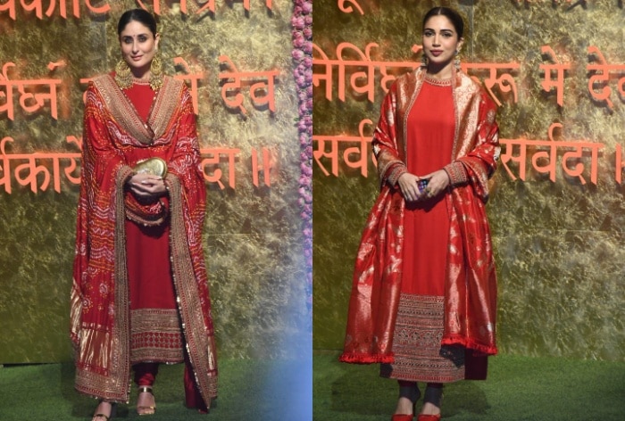 Kareena Kapoor Khan And Bhumi Pednekar Wear Same Red Plain Sabyasachi Suit on Ganesh Chaturthi, Who Looked Better?