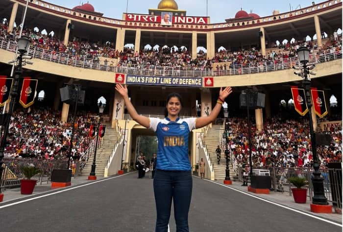 Manu Bhaker At Wagah Border, Manu Bhaker At Wagah Border News, Manu Bhaker At Wagah Border Latest News, Manu Bhaker At Wagah Border News Updates, Manu Bhaker At Wagah Border Current News, Manu Bhaker At Wagah Border Latest News Updates, Manu Bhaker At Wagah Border Current News Updates, Olympic Shooter Manu Bhaker At Wagah Border, Olympic Shooter Manu Bhaker At Wagah Border News, Olympic Shooter Manu Bhaker At Wagah Border Latest News, Manu Bhaker At The Golden Temple In Amritsar , Manu Bhaker At The Golden Temple In Amritsar News, Manu Bhaker At The Golden Temple In Amritsar Latest news, Manu Bhaker At The Golden Temple In Amritsar News Updates, Manu Bhaker At The Golden Temple In Amritsar Current News, Manu Bhaker At The Golden Temple In Amritsar Current News Updates, Manu Bhaker, Manu Bhaker News, Manu Bhaker Latest News, Manu Bhaker News Updates, Manu Bhaker Current News, Manu Bhaker Current News Updates, Manu Bhaker Latest Current News Updates