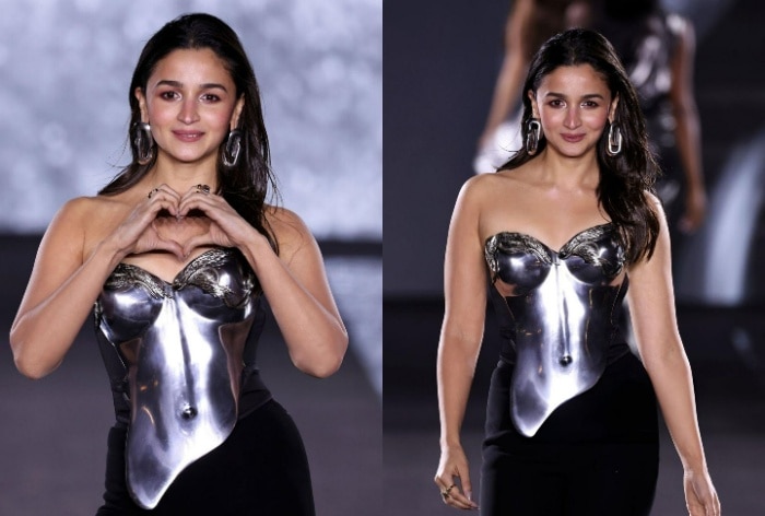 Alia Bhatt’s dazzles the ramp as she debuts at Paris Fashion Week in a metallic breastplate, netizens say, ‘My jigra is beaming…’