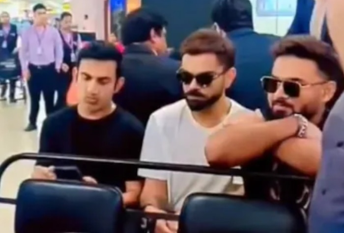 Virat Kohli, Gautam Gambhir, Rishabh Pant Enjoy Golf cart ride at Kanpur airport