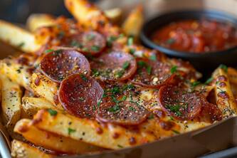 4 Simple Steps To Create Delicious Pepperoni Pizza Fries At Home