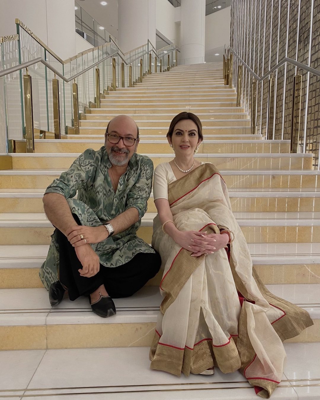 Mickey Contractor and Nita Ambani 