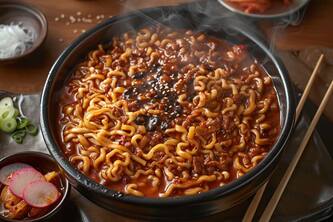 4 Simple Steps To Make Perfect Korean-Style Spicy Noodles