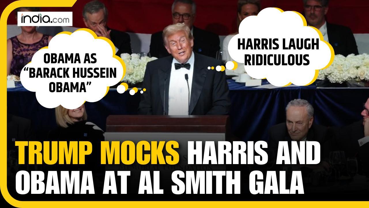 Trump Roasts Harris’s Laughter, Mocks ‘Barack Hussein Obama’ in Fiery