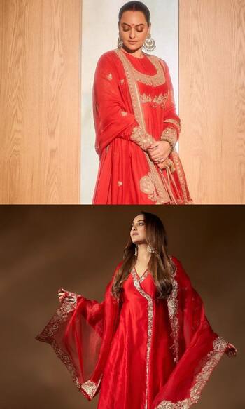 Karwa Chauth 2024: Sonakshi Sinha inspired ethnic outfits for new age brides