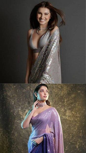 Celeb-approved sequin saree for Diwali 2024