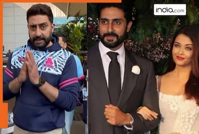 Bas hogya: Amid divorce rumours with Aishwarya Rai, Abhishek Bachchan folds hands infront of paps