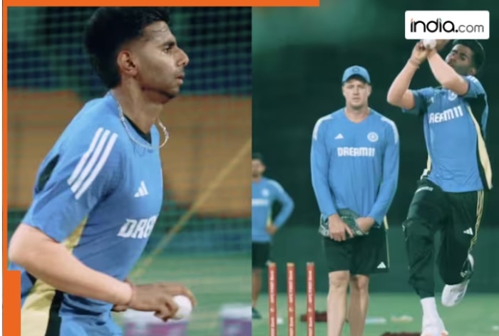 First glimpse of 22-year-old fast bowling sensation in India colours