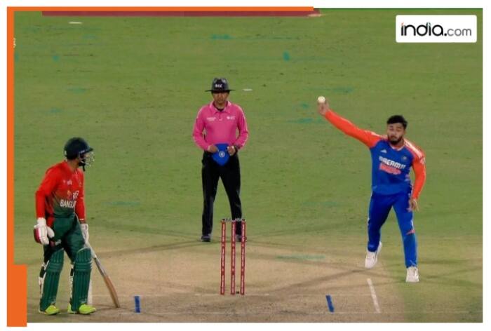 Riyan Parag, Riyan Parag bowling action, Riyan Parag no-ball, Riyan Parag sling action, Riyan Parag rare no-ball, Riyan Parag vs Bangladesh, MCC Laws of Games, MCC Rules of the game, India vs Bangladesh, India vs Bangladesh 2nd t20I, India vs Bangladesh 2nd T20I live updates, India vs Bangladesh 2nd T20I highlights,, Cricket News