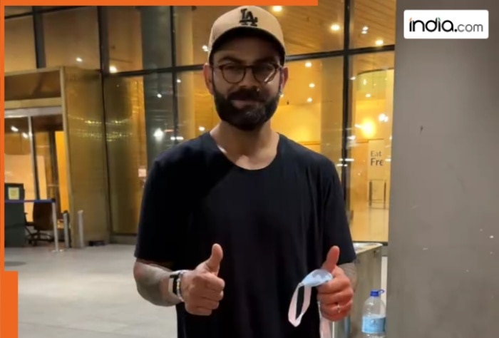 Virat Kohli, kids Vamika, Akaay avoid Paparazzi upon return from London with Anushka Sharma