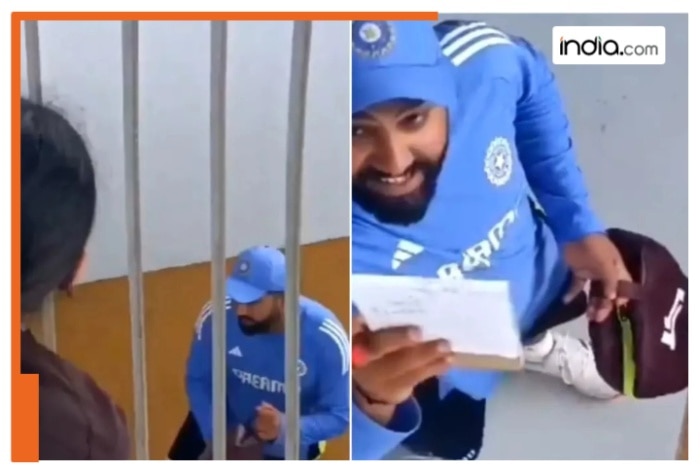 ‘Virat bhai ko bhi bolna’, fan girl brings a smile to Rohit Sharma with lighthearted request