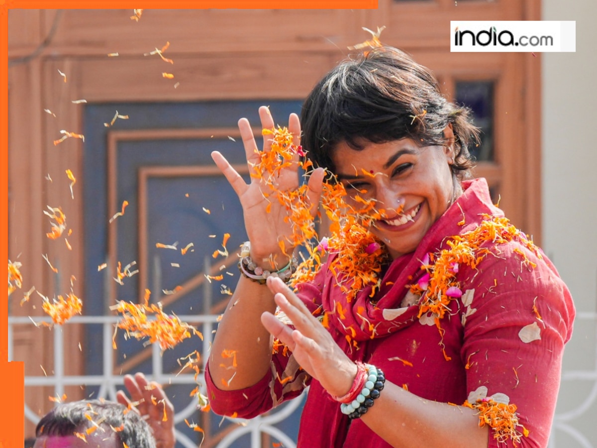 Vinesh Phogat's first reaction after winning Julana Assembly seat goes