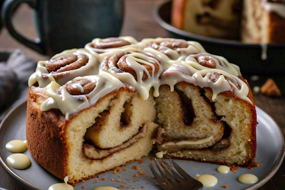 Learn How To Bake A Delicious Cinnamon Roll Banana Cake In 8 Steps