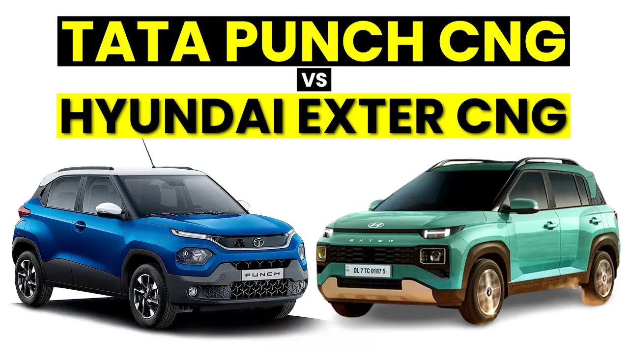 Hyundai Exter vs Tata Punch: Which is the Best CNG Car?