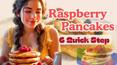 Fluffy Raspberry Pancakes: The Breakfast You’ve Been Dreaming Of! | Watch This Full Recipe