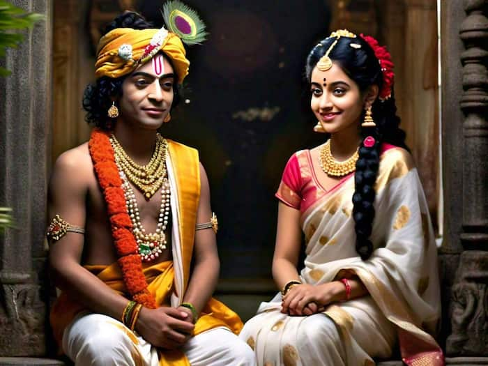 Krishna and Rukmani