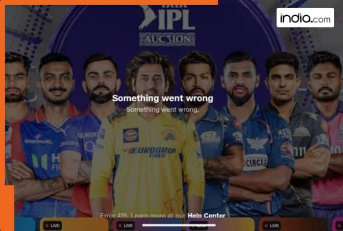 IPL Mega Auction 2025: Jio Cinema app faces technical glitch, users complain of buffering issues