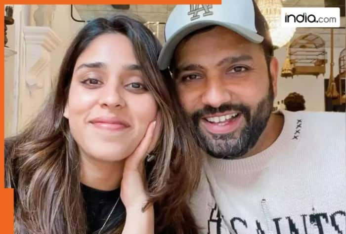 Rohit Sharma, Ritika Sajdeh Rohit Sharma wife Ritika Sajdeh, Rohit Sharma and Ritika Sajdeh pregnancy news, Rohit Sharma wife Ritika Sajdeh reply to Aaron Finch, Rohit Sharma wife Ritika Sajdeh salute to Aaron Finch, Rohit Sharma wife Ritika Sajdeh salute emoji to Aaron Finch, Aaron Finch, cricket, cricket news