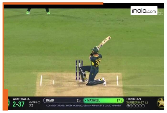 Glenn Maxwell, Glenn Maxwell viral vide, Glenn Maxwell six, Glenn Maxwell updates, Glenn Maxwell news, Glenn Maxwell reverse sweep, Glenn Maxwell reverse sweep vs Shaheen AFridi, Australia vs Pakistan, Australia vs Pakistan 1s T20I , Australia vs Pakistan 1st T20I live updates, Australia vs Pakistan 1st T20I highlights, Cricket News