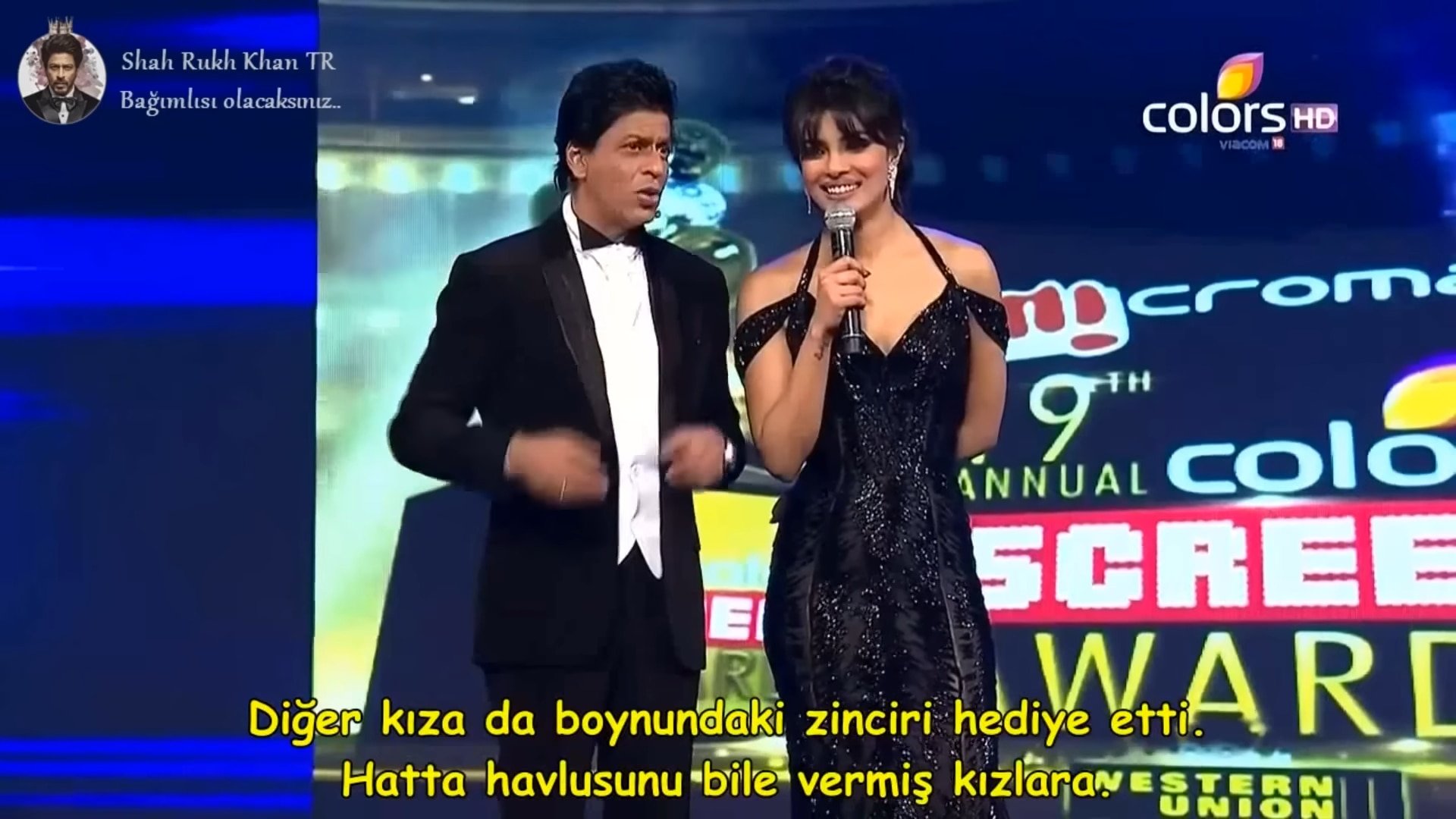 VS YouTube 19uncuColorScreenAwards2013 ShahRukhKhannSunucuOlduuAnlarTrAltyazl 3019