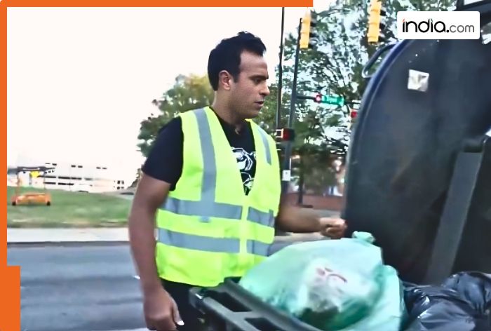 WATCH: Vivek Ramaswamy picks up garbage protesting Biden’s remarks against Trump supporters, says ‘Proud to be…’