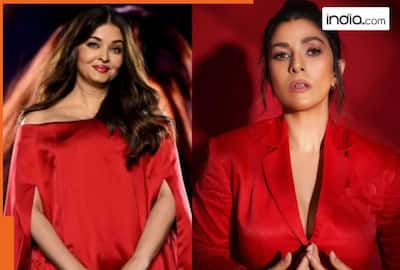 Can't beat Aishwarya Rai...' Amid link up rumours with Abhishek Bachchan,  Nimrat Kaur gets brutally trolled in red hot dress, watch video