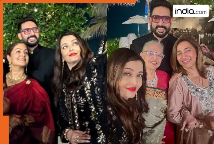 VIRAL! Aishwarya Rai and Abhishek Bachchan pose together for the first time amid divorce rumours, see photos