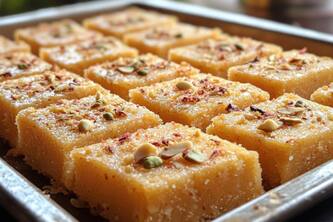 How To Make Rich And Creamy Khoya Plain Burfi At Home