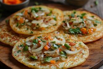 Make Delicious Onion Uttapam With This Easy Recipe