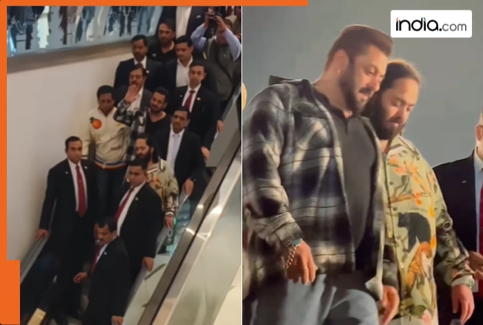 Salman Khan’s unexpected visit to Jamnagar Mall with Anant Ambani and…, breaks the internet, netizens react, ‘Kya aura h bhai’, watch viral video