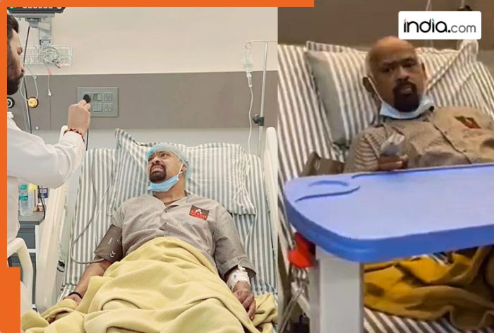 Vinod Kambli seen with URINE bag, walking with support of hospital staff and fans at Thane hospital