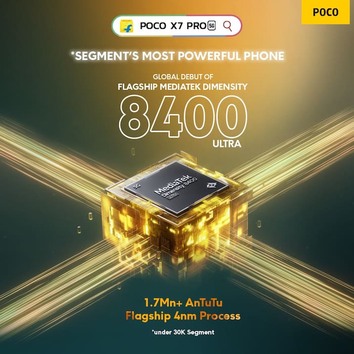 POCO X7 Pro 5G Breaks New Ground with MediaTek Dimensity 8400 Ultra Chipset Debut