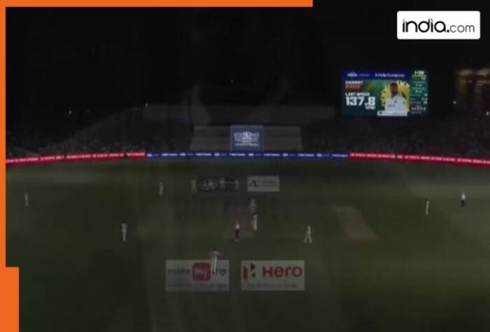 IND vs AUS, IND vs AUS Adelaide Test, IND vs AUS 2nd Test, IND vs AUS Adelaide Test floodlights go off, IND vs AUS 2nd Test floodlights off, India vs Australia, India vs Australia Adelaide Test, India vs Australia 2nd Test, Cricket, cricket news, sports news