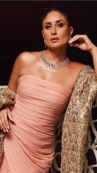 Kareena Kapoor drips with elegance in pink draped gown, but her long silk cape takes fashion to next level